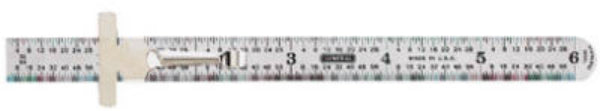 General Tools 300/1 Flexible Precision Rule, 6", Stainless Steel
