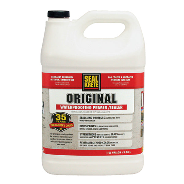 Seal Krete 100001 Clear Acrylic Original Water Proofing Primer/Sealer, 1-Gallon