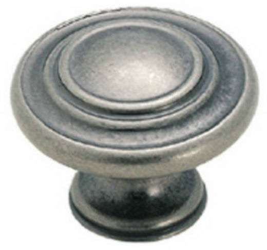 Amerock BP1586WN Inspirations 3-Ring Knob, 1-3/8", Weathered Nickel