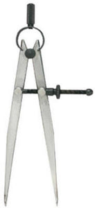 General Tools 450-6 Flat Leg Divider, 6" Point To Point Measurement, Steel