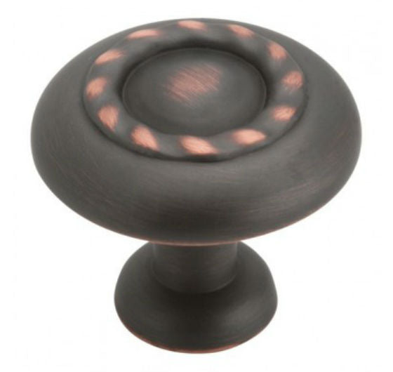 Amerock BP1585ORB Inspirations Rope Knob, 1-1/4", Oil Rubbed Bronze