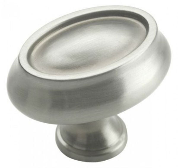 Amerock BP26127G10 Manor Knob, 1" x 1-1/2", Satin Nickel