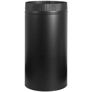 Imperial BM0103 Half Joint Stove Pipe, 7" x 12", Black