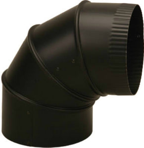 Imperial BM0015 Adjustable Elbow, 90-Degree, 7", Black
