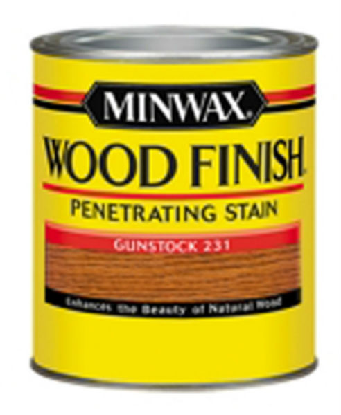 Minwax® 223104444 Wood Finish™ Penetrating Wood Stain, Gunstock (231), 1/2 Pt