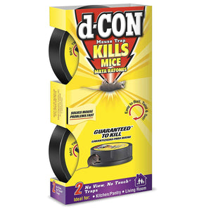 d-CON 1920082043 No View No Touch Mouse Trap, 2-Count