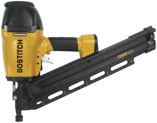Bostitch F28WW Stick Framing Nailer, Magnesium Housing, 80-120 PSI