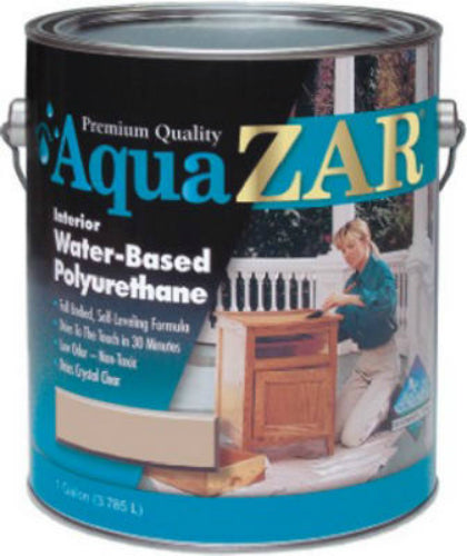 Aqua ZAR® 32413 Interior Water-Based Polyurethane, Clear Gloss, 1 Gallon