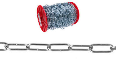 Campbell® 0723169 Handy Link Chain, 175', Zinc Plated