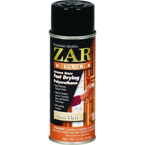 ZAR® 32807 Ultra Interior Oil-Based Fast Drying Polyurethane Aerosol, 11 Oz