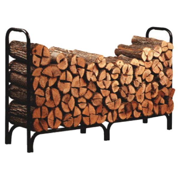 Panacea 15204 Deluxe Steel Log Rack, 8', Black