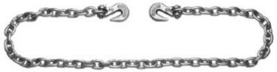 Campbell® T0222725 High Test Binder Chain with Clevis Grab Hooks, 3/8" x 16'