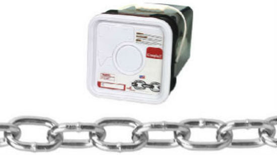Campbell® 0309526 Passing Link Chain, 200', Zinc Plated