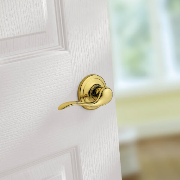 Kwikset® 720TNL-3-CP Tustin Universal Passage Lever, Polished Brass