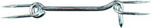 National Hardware® N122-242 Heavy Gate Hook & Staple, Zinc, 6"
