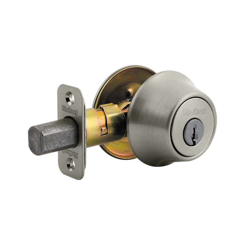 Kwikset® 660-15-SMT-RCAL-RCS Single Cylinder Deadbolt w/ Smart Key, Satin Nickel