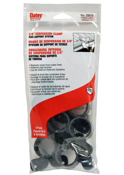 Oatey® 33915 Suspension Pipe Clamp, 3/4", 6-Pack