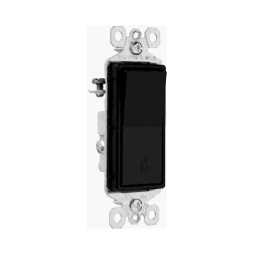 Pass & Seymour TradeMaster Decorator Switch,15A, Black