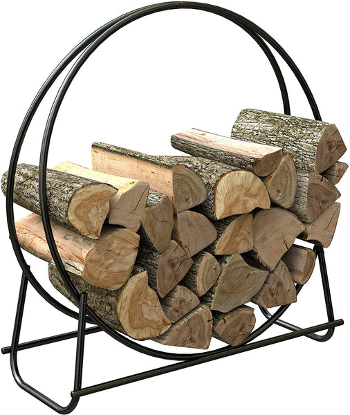 Panacea 15209 Tubular Steel Fireplace Log Hoop, 40", Black