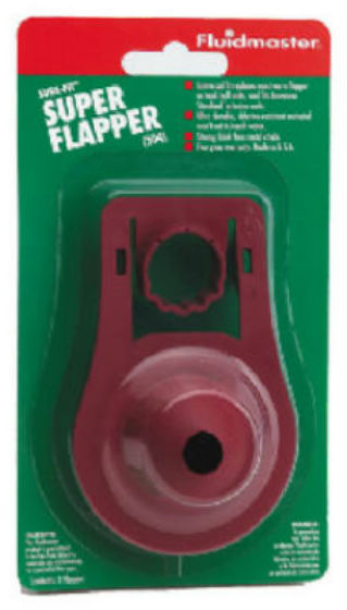 Fluidmaster 504 Sure Fit Toilet Flapper, Red