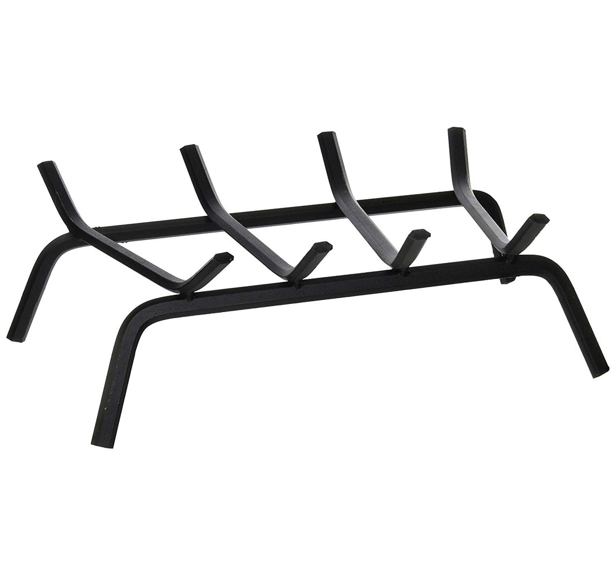 Panacea 15450TV Wrought Iron Fireplace Grate, 4-Bars, Black, 18"