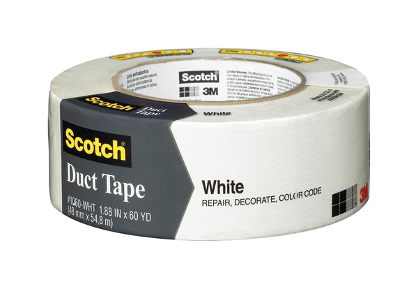 Scotch 3960-WH Multi-Purpose Duct Tape, 1.88" x 60 Yard, White
