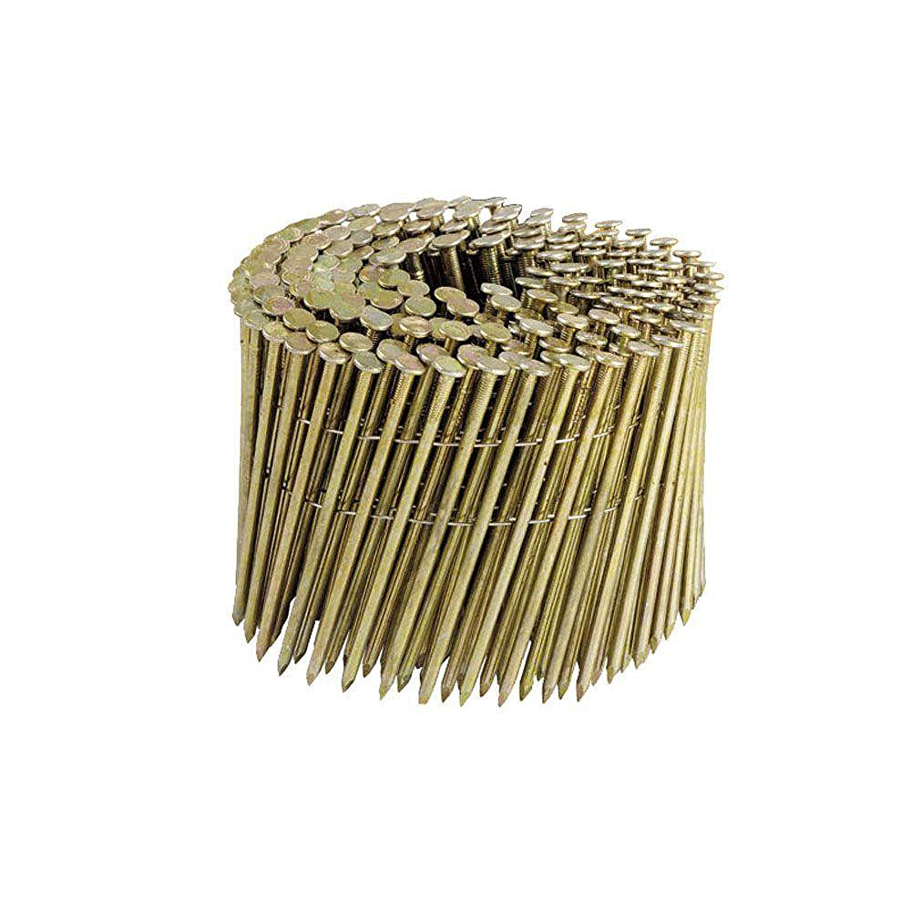 Bostitch C12P120D Smooth Shank 15-Degree Coil Framing Nails, 3-1/4", 2700-Ct