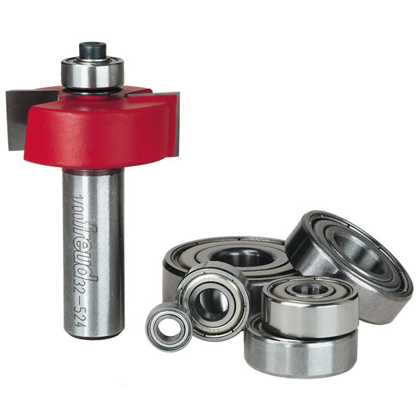 Freud 32-524 Multi-Rabbet Router Bit Set with 7 Bearings Flush, 1-3/8 Inch Dia.