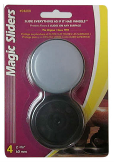 Magic Sliders 04600 Round Concave Sliding Disc, 2-3/8", 4-Pack