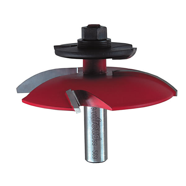 Freud 99-569 Raised Panel Bit W/Backcutter, Quadra-Cut, Cove Profile, 3.5 Inch Dia.