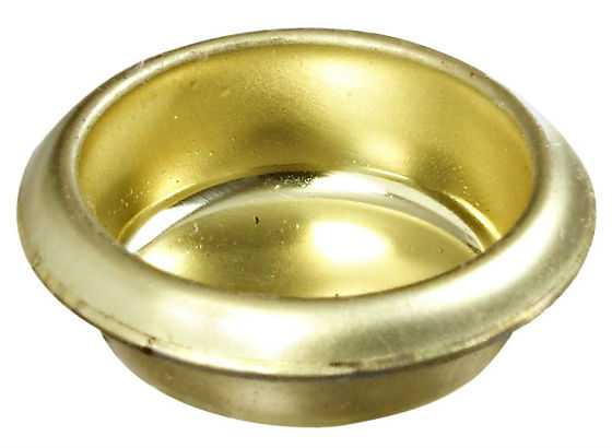 National Hardware® N115-840 Cup Pull, 3/4", Bright Brass, 6-Pack