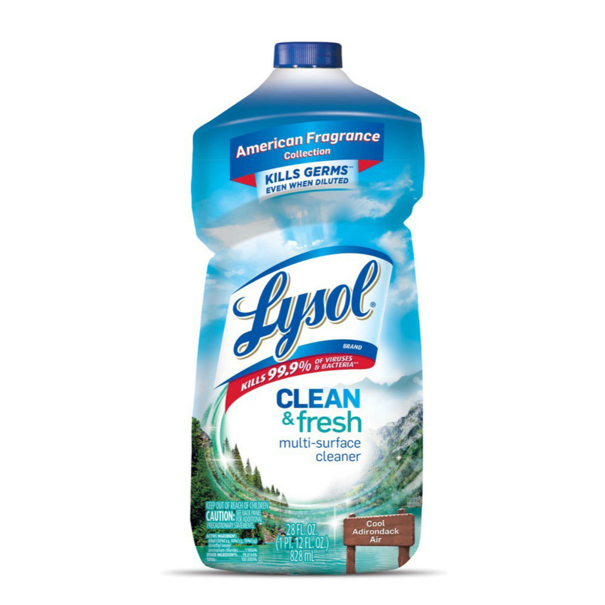 Lysol® 1920078630 Clean & Fresh Multi-Surface Cleaner, Cool Adirondack Air, 40 Oz