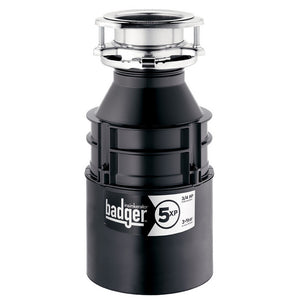 InSinkErator BADGER 5XP Continuous Feed Food Waste Garbage Disposal, 3/4 HP
