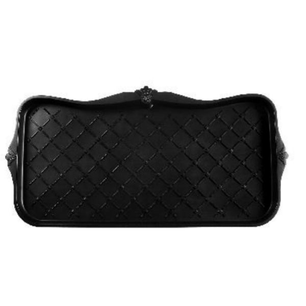Multy Home MT1000019 Boot/Shoe Mat, Black, 15 inch x 30 inch