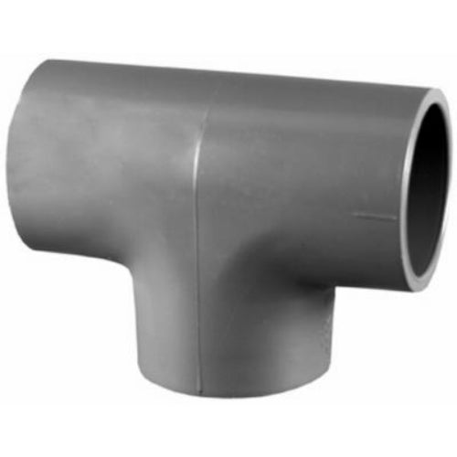 Charlotte Pipe® PVC-08400-2000HA Schedule 80 PVC Tee, 2", Slip x Slip x Slip