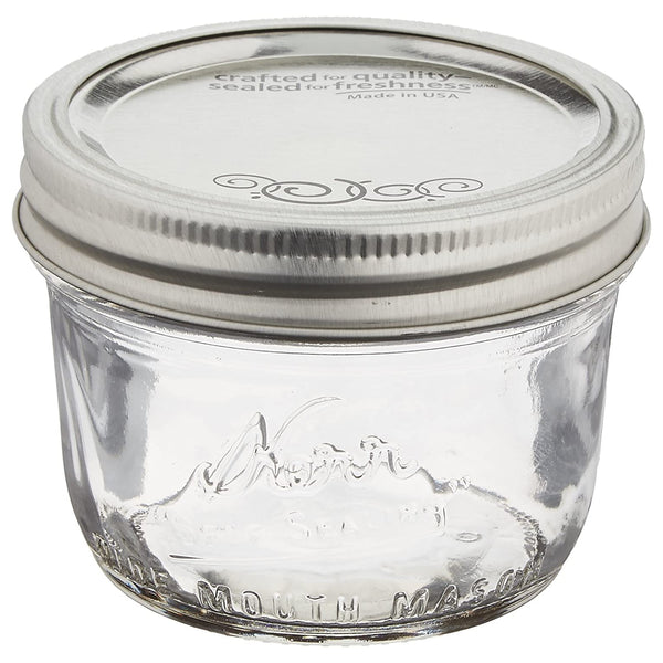 Kerr 00500 Wide Mouth Half-Pint Jars with Lids, 12-Pack