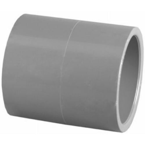 Charlotte Pipe® PVC-08100-1200HA PVC Schedule 80 Coupling, Slip x Slip,3/4",Gray