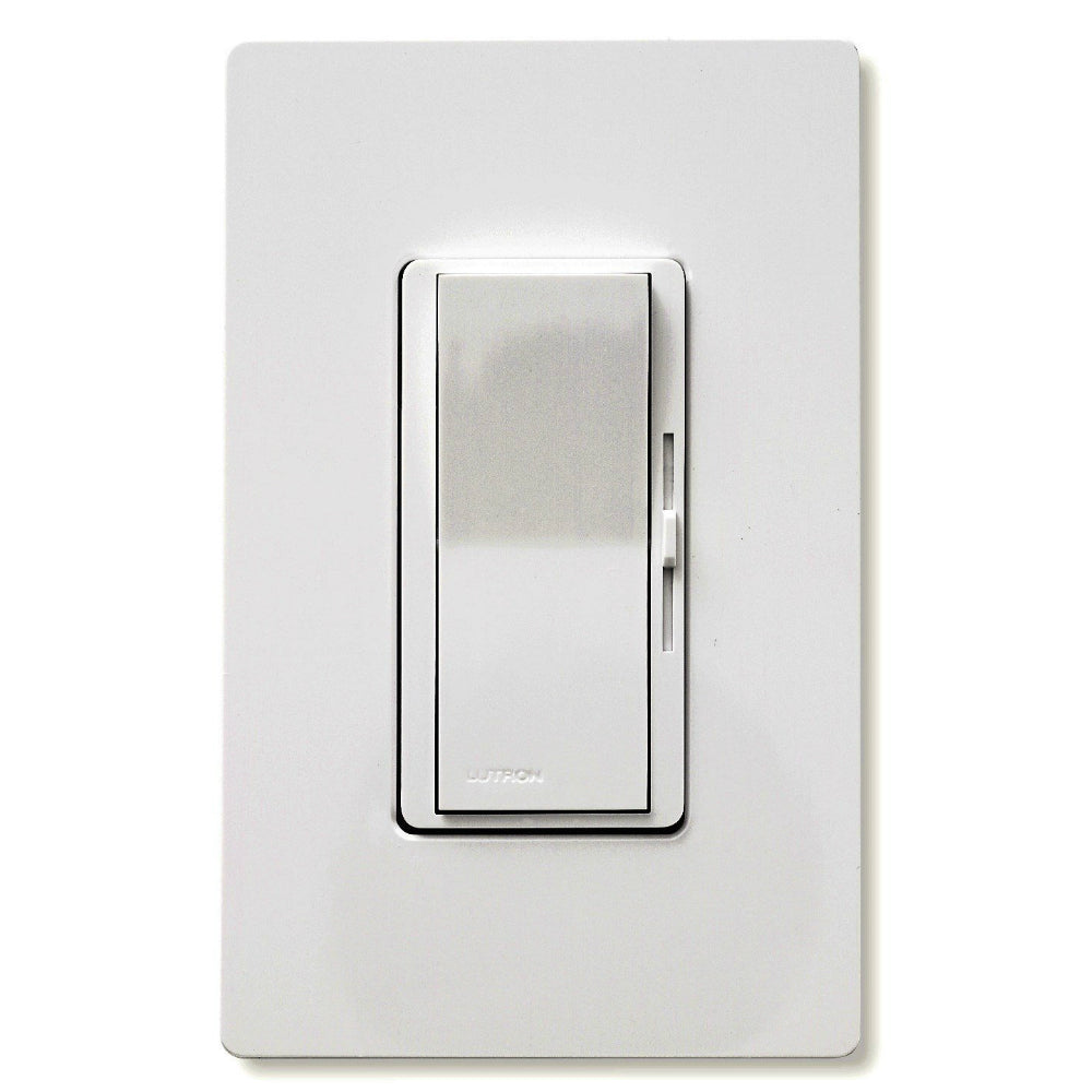 Lutron® DVW-600PH-WH Diva Duo Single Pole Incandescent Dimmer, 600W, White