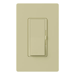 Lutron® DVW-600PH-IV Diva Duo Single Pole Incandescent Dimmer, 600W, Ivory