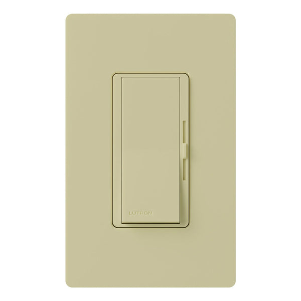 Lutron® DVW-600PH-IV Diva Duo Single Pole Incandescent Dimmer, 600W, Ivory