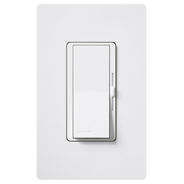 Lutron® DVW-603PH-WH Diva® Duo Incandescent Dimmer w/ Wall Plate, 3-Way, White