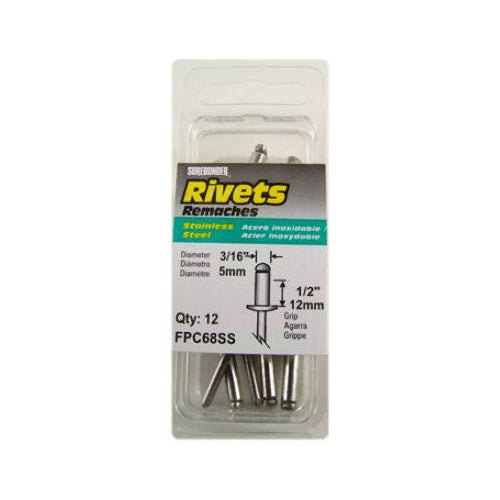 Surebonder® FPC68SS Long Stainless Steel Rivet, 3/16" Dia., 12-Pack