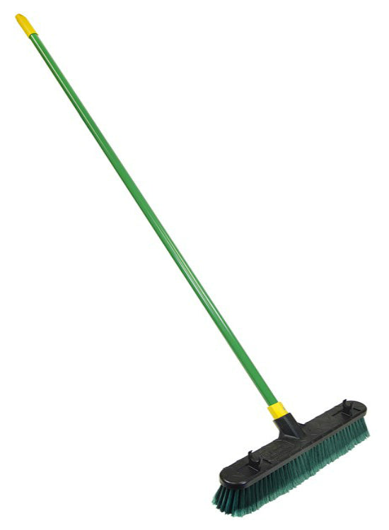 Quickie 00538 BULLDOZER Multi-Purpose Pushbroom, Steel Handle, 24"