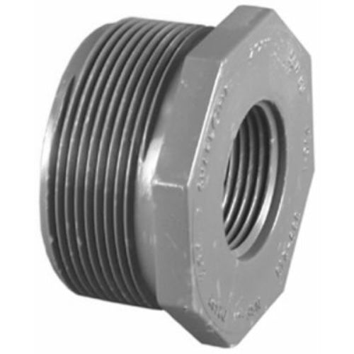 Charlotte Pipe® PVC-08200-2400HA Schedule 80 Reducer Bushing, 1"MPT x 3/4"FPT