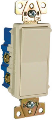 Pass & Seymour TradeMaster Decorator Switch,15A, Light Almond