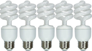 GE Lighting 85939 Energy Smart® T3 Spiral® CFL Bulb, Soft White, 13W, 5-Pack