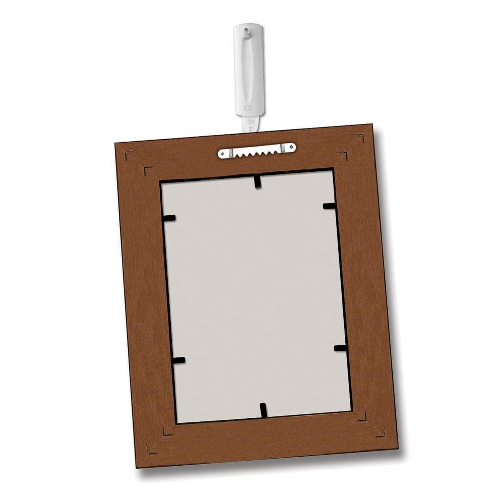 Command 17040 Sawtooth Picture Hanger, White, 1 Hook & 2 Strips