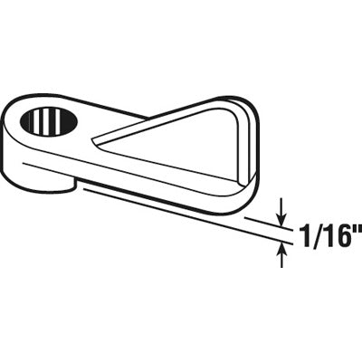 Slide-Co 1867 Window Screen Clips with Screws, Gray Plastic, 1/16", 4-Pack
