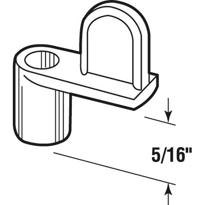 Slide-Co 18107-5 Diecast Window Screen Clip, 5/16", Mill Finish, 4-Pack