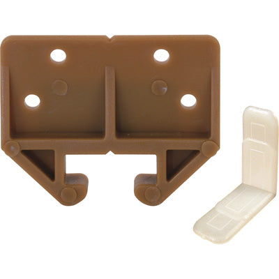 Slide-Co 22315 Plastic Drawer Track Guide Kit, 29/32", Brown